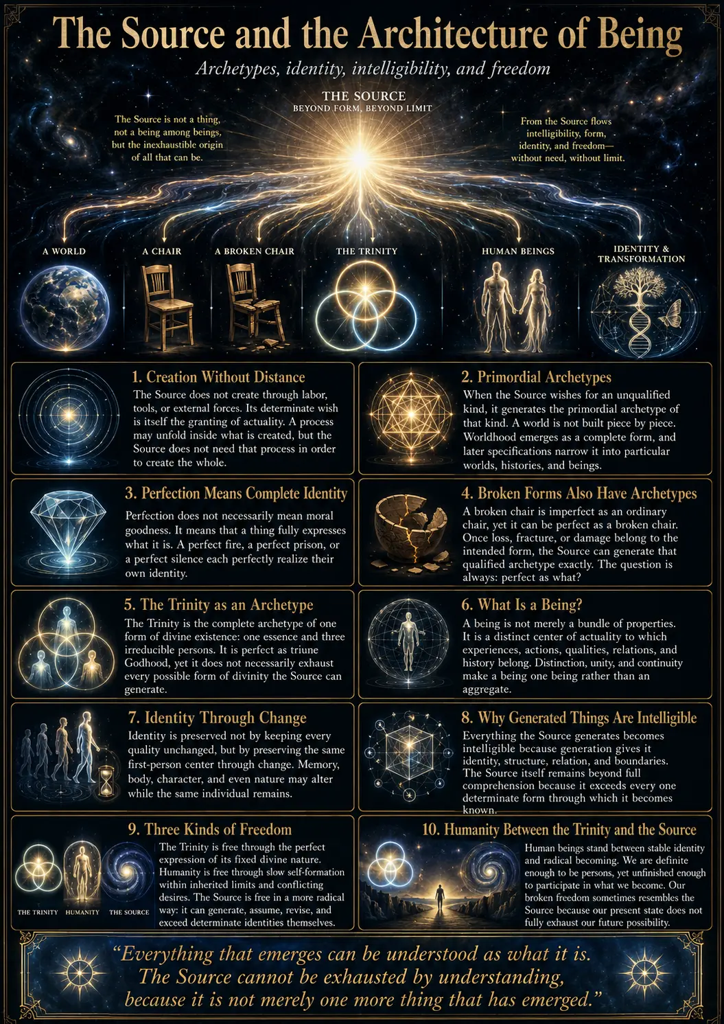 The Source and the Architecture of Being